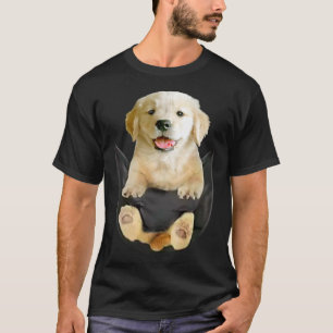 Camiseta Laboratório Amarelo Engraçado No Pocket Labrador R