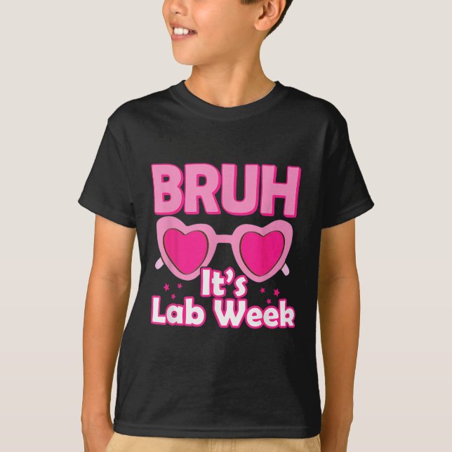 Camiseta Laboratório Bruh Pink Semana 2024 Do Laboratório M (Frente)