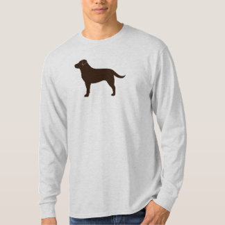 Camiseta Laboratório da silhueta do cão de labrador