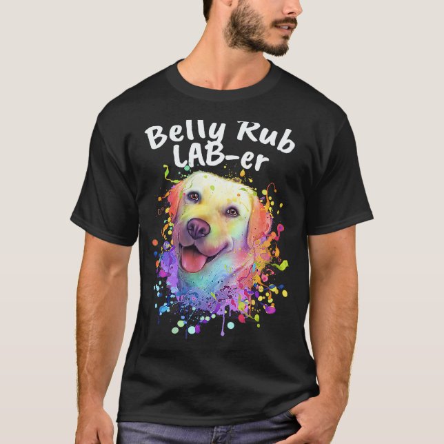 Camiseta Laboratório de Atrito na Barriga Labrador Retrieve (Frente)