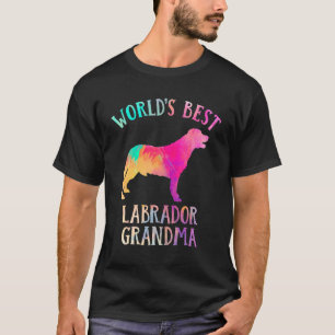 Camiseta Laboratório de Cães Labrador Avó Worldu2019s Melho