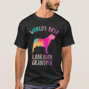 Camiseta Laboratório de Cães Labrador Avó Worldu2019s Melho