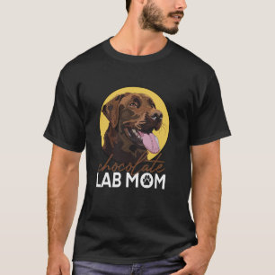 Camiseta Laboratório de Chocolate Mãe Brown Labrador Mãe
