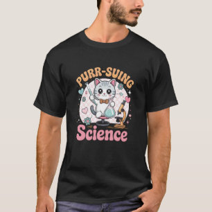 Camiseta Laboratório de Ciência de Gatos Química Microbiolo