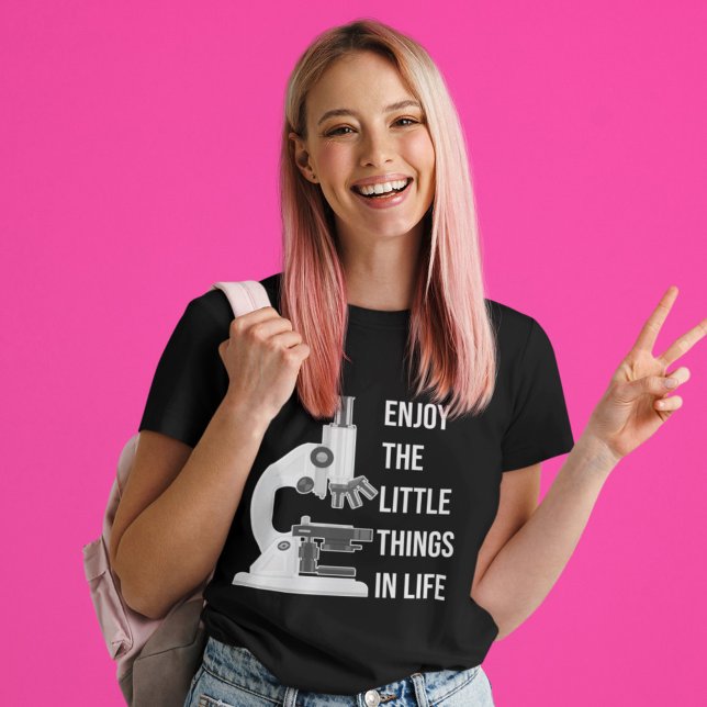 Camiseta Laboratório de Microscópio Biológico Funny (Criador carregado)