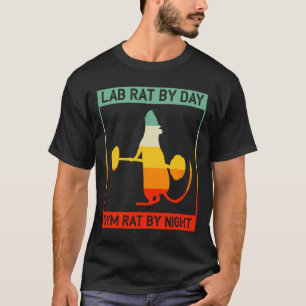 Camiseta Laboratório de Musculação Retro Rato de Laboratóri