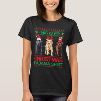 Camiseta Laboratório de Natal de Chocolate Amarelo Negro Pa
