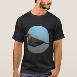 Camiseta Laboratório de pássaro de pássaro de cabeça castan