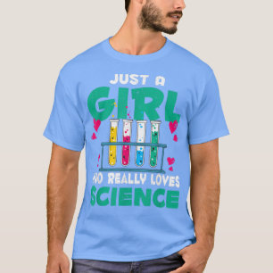 Camiseta Laboratório de Química Cientista Meninas Química