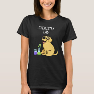 Camiseta Laboratório de Química Funny Labrador Cachorro Esc