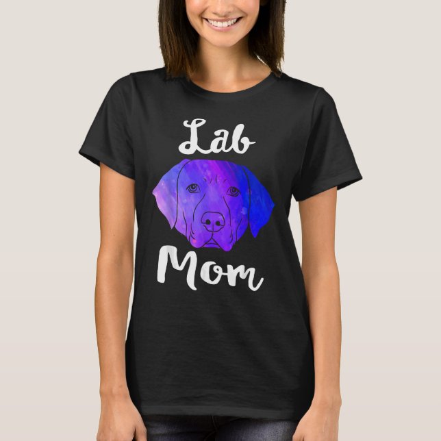 Camiseta Laboratório de resgate de cães do Labrador Mãe Mot (Frente)