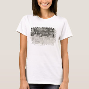 Camiseta Laboratório e mesa científicos de sinais químic