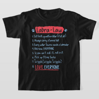 Camiseta Laboratório LabraLaw Funny Labrador Labrador Idea
