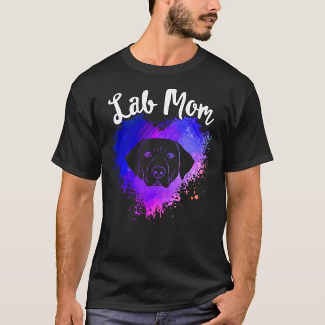 Camiseta Laboratório Mãe Labrador Cachorro do Retriever Mãe (Frente)