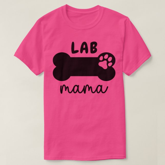 Camiseta Laboratório Mama Paw 9 (Frente do Design)