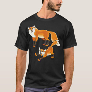 Camiseta laboratório negro de cães bichos de raposas