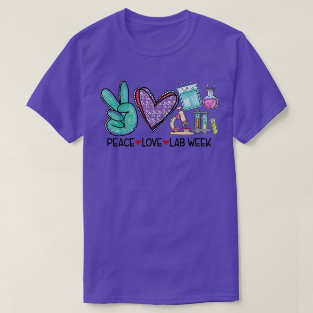 Camiseta Laboratório Peace Love Semana 1 (Frente do Design)