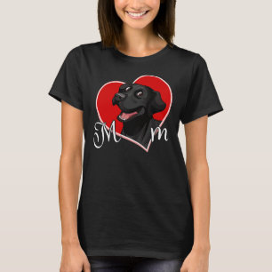 Camiseta Laboratório Preto Mãe Labrador Mamãe Mama Máscara