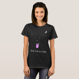 Camiseta Laboratório preto na noite