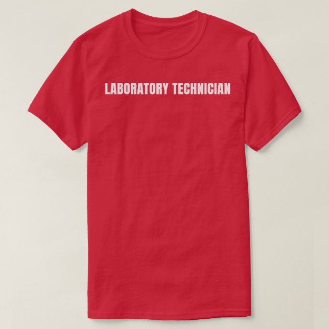 Camiseta Laboratório Técnico Engraçado Profissão B (Frente do Design)