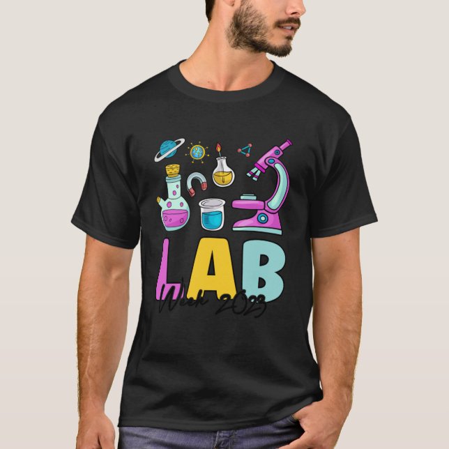 Camiseta Laboratório técnico médico-técnico S na Semana 202 (Frente)