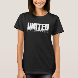 Camiseta Laboratórios Unidos Camisa-T feminina com logotipo