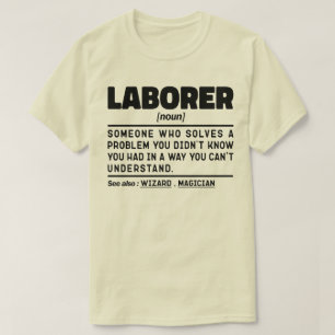 Camiseta Laborer Noun Definition Dia de os pais Sarcastic P