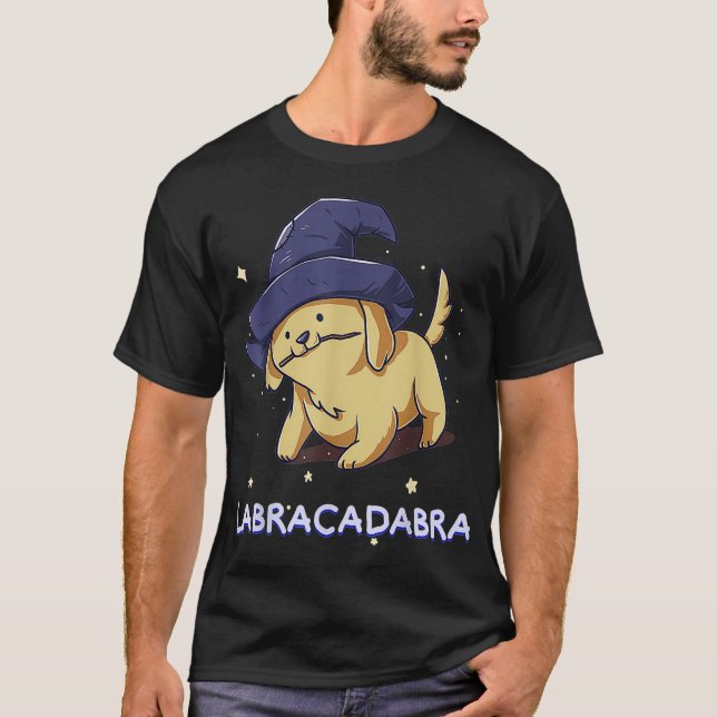 Camiseta Labracadabra Labrador Retriever Cachorro Cachorro (Frente)