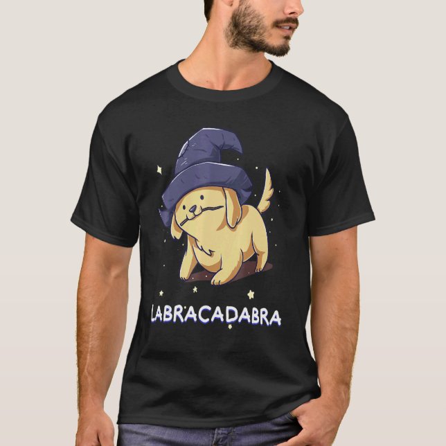 Camiseta Labracadabra Labrador Retriever Cachorro Cachorro (Frente)
