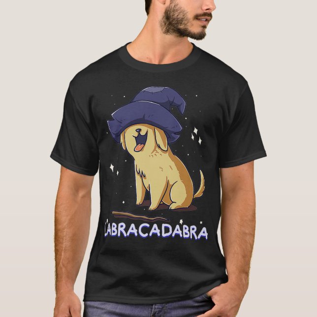 Camiseta Labracadabra Labrador Retriever Cachorro Cachorro (Frente)