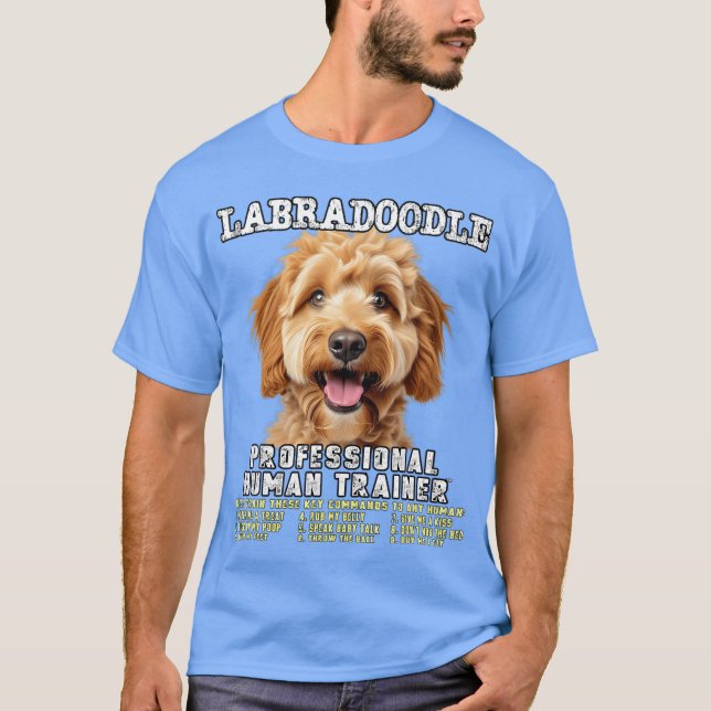 Camiseta Labradle Profissional Treinador estilo Labra Doodl (Frente)