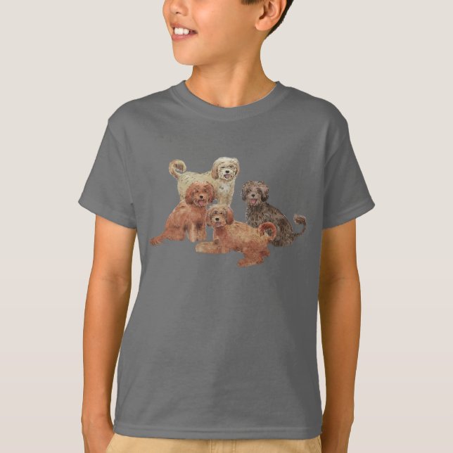 Camiseta LABRADOODLE caçoa o t-shirt <3 (Frente)