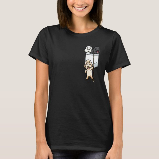Camiseta Labradoodle Dog In Pocket_1 (Frente)