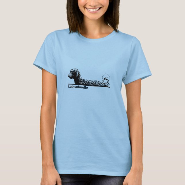 Camiseta Labradoodle elegante (Frente)