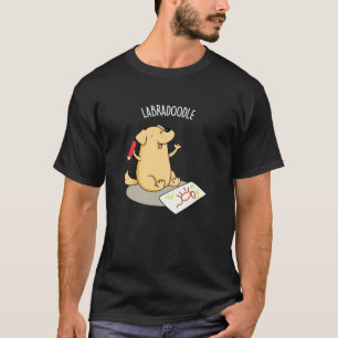 Camiseta Labradoodle Funny Labrador Cachorro Escuro BG