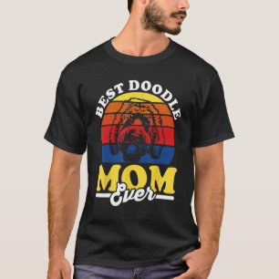 Camiseta Labradoodle Goldendoodle Cachorro Melhor Mãe Doodl