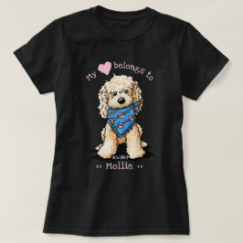 Camiseta Labradoodle Meu Coração Pertence A