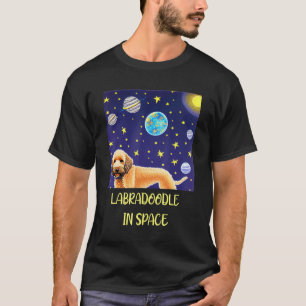 Camiseta Labradoodle no Melhor Cachorro Espacial de Sempre 