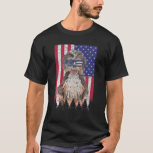 Camiseta Labradoodle Patriotic Dog USA Orgulho Americano Ba