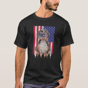 Camiseta Labradoodle Patriotic Dog USA Orgulho Americano Ba