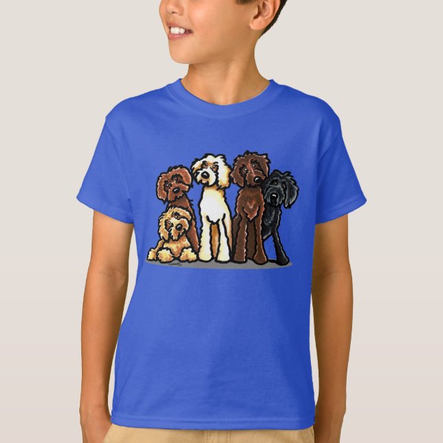 Camiseta Labradoodle Rainbow (Frente)