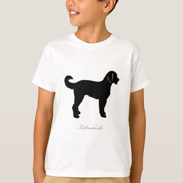 Camiseta Labradoodle silhouette (Frente)