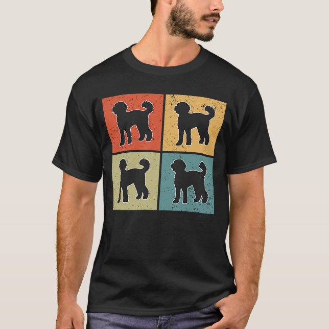 Camiseta Labradoodle Vintage  4 (Frente)
