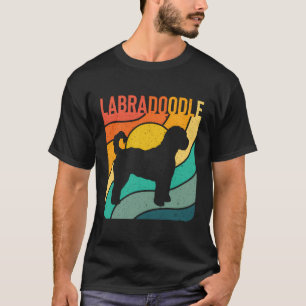 Camiseta Labradoodle Vintage Retro Dog Lover Mãe Pai Dif
