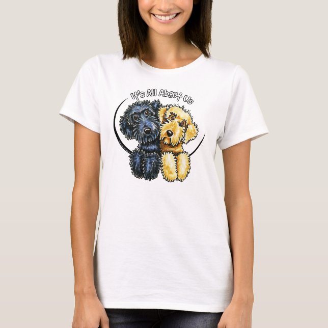 Camiseta Labradoodles Black Yellow IAAU (Frente)