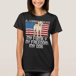 Camiseta Labrador Amarelo Cachorro de Retriever 3 Coisas