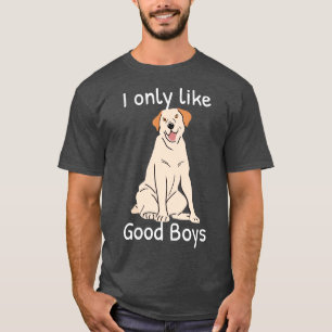 Camiseta Labrador Amarelo Cachorro De Retriever Eu Só Gosto