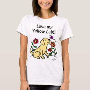 Camiseta Labrador Amarelo e Verde