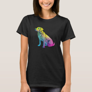 Camiseta Labrador Amarelo Estética Synthwave 80s Retrowave