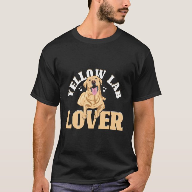 Camiseta Labrador Amarelo Face Laboratório Amarelo (Frente)